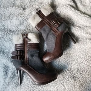 Heeled winter booties